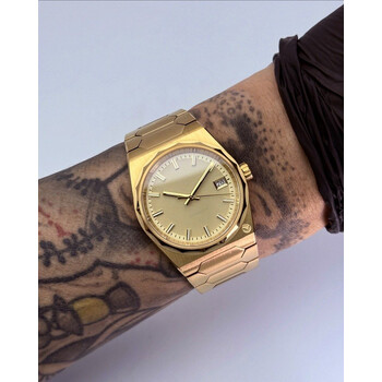 Custom Seiko Mod • No Logo Champagne Gold VC 222 • 37mm